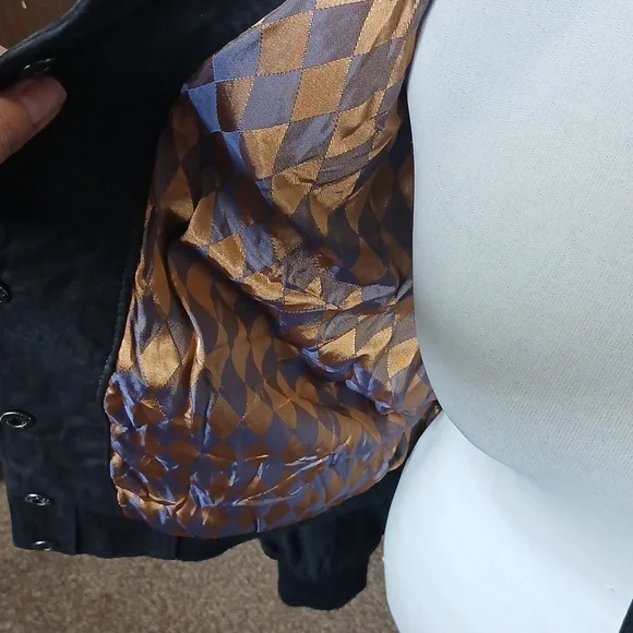 G 3 vintage floral leather bomber jacket size medium # 238 - Picture 11 of 17